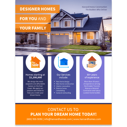 Designer home template